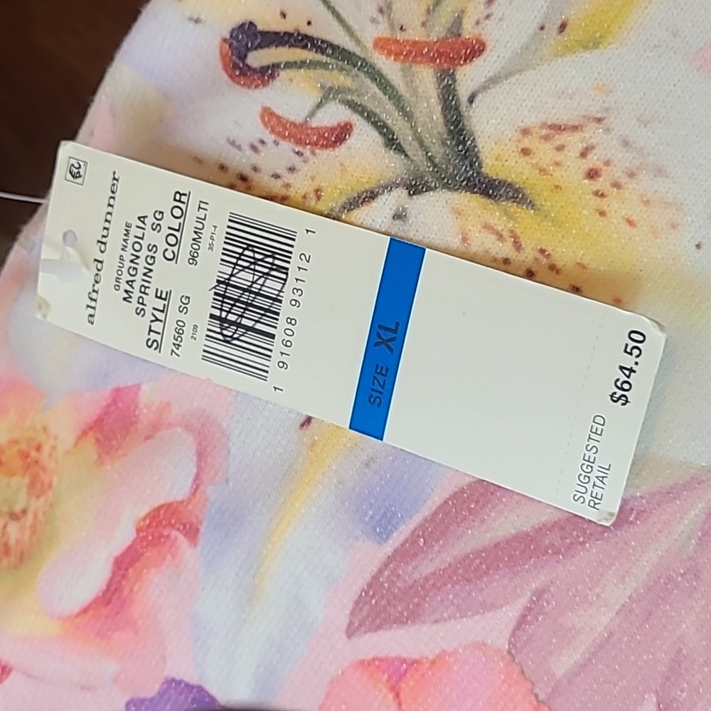 Alfred Dunner Floral Sweater NWT - Picture 13 of 13
